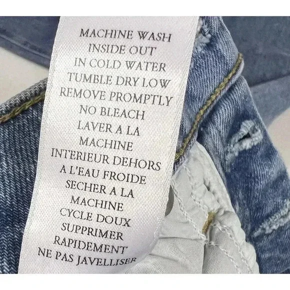 Frank & Eileen Monaghan Jeans High Rise Button Fly Raw Hem Womens Size 29 - Picture 12 of 12